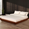 Cama King color Nogal